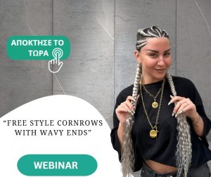 Free Style Cornrows with wavy ends.